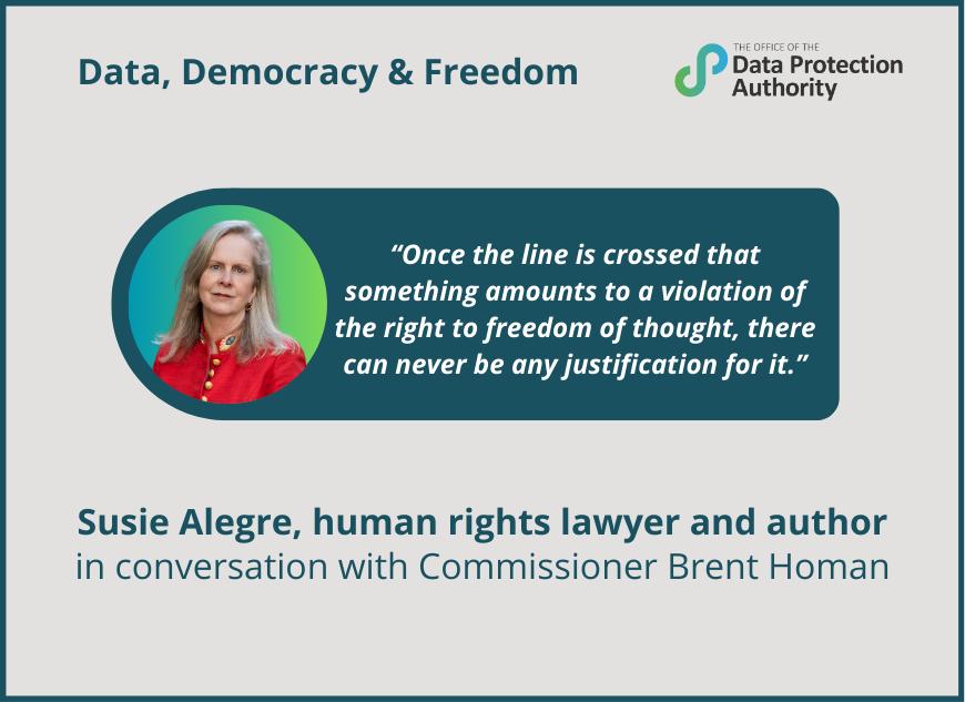 Data, Democracy and Freedom with Susie Alegre
