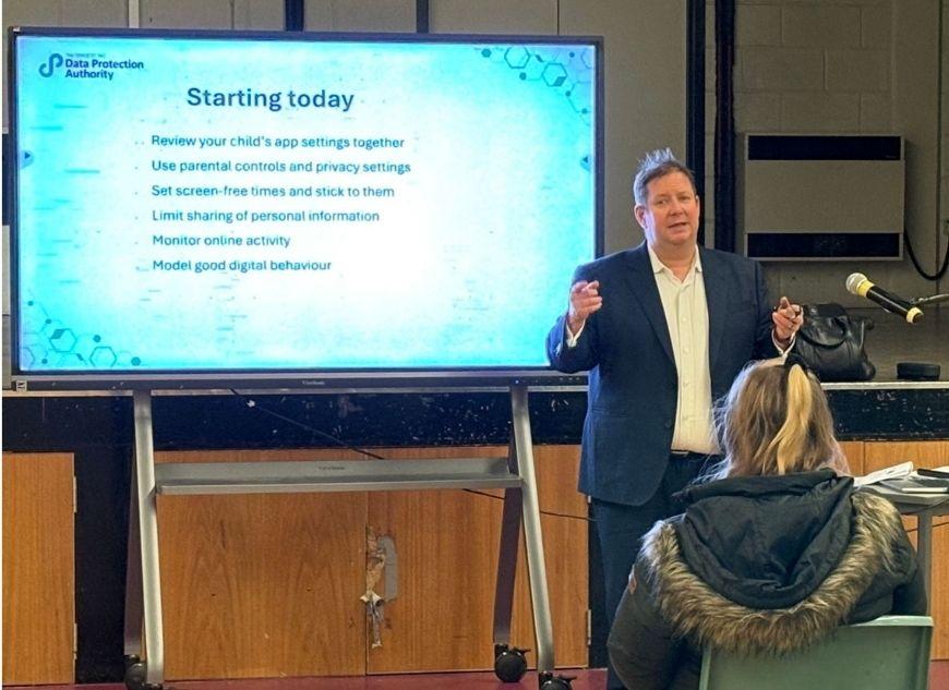 Brent delivering parents workshop