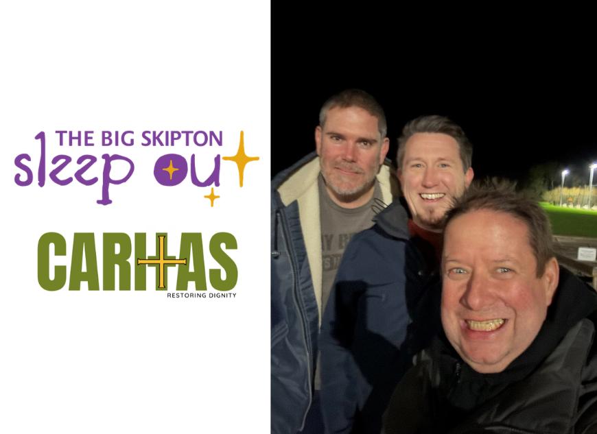 Commissioner Brent Homan at the Big Skipton International Sleep Out