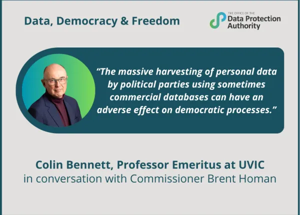 Data, Democracy and Freedom with Dr Colin Bennett