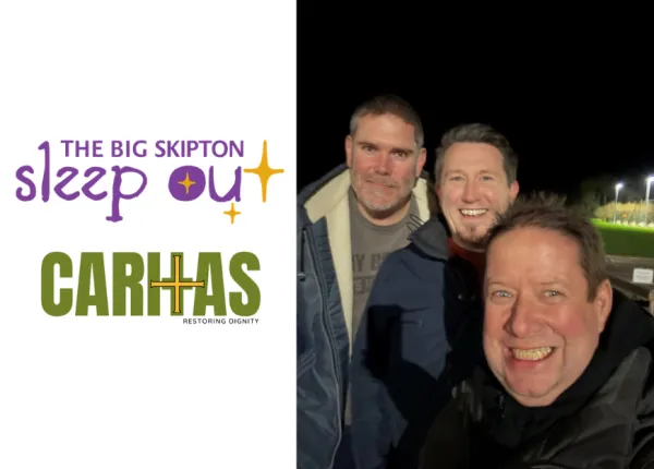 Commissioner Brent Homan at the Big Skipton International Sleep Out