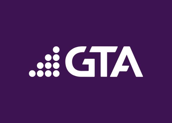 A photo of the GTA logo