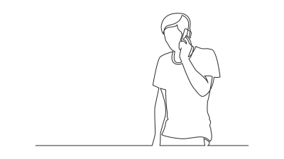 Person holding phone